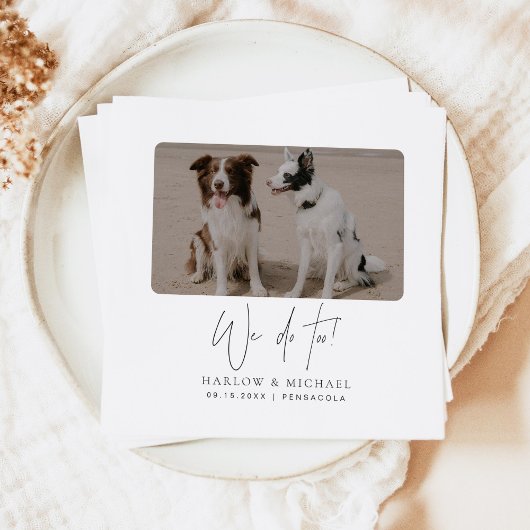 HARLOW Modern Minimalist We doen bruiloft Servet