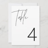 HARLOW Modern Minimalistisch Edgy Tafelnummer (Voorkant)