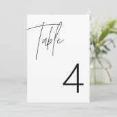 HARLOW Modern Minimalistisch Edgy Tafelnummer (Staand voorkant)