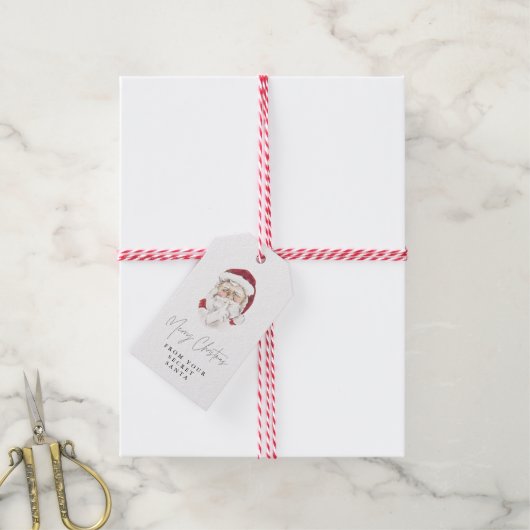 HARLOW Modern Secret Santa Gift Exchange Cadeaulabel (Met Touw)
