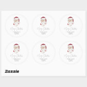 HARLOW Modern Secret Santa Gift Exchange Ronde Sticker (Vel)