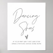 HARLOW Moderne Dansschoenen Flip Flop Wedding Poster (Voorkant)