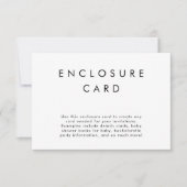 HARLOW moderne, minimale behuizingskaart Bedankkaart (Voorkant)