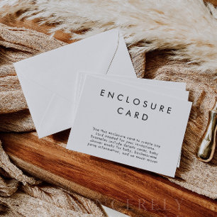 HARLOW moderne, minimale behuizingskaart Bedankkaart