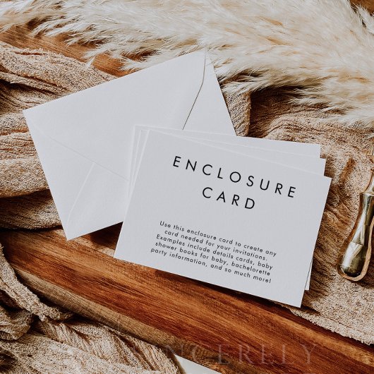 HARLOW moderne, minimale behuizingskaart Bedankkaart