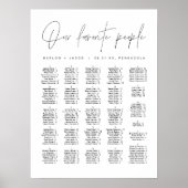 HARLOW Moderne minimalistische alfabetische zitpla Poster (Voorkant)