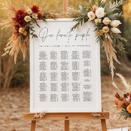 HARLOW Moderne minimalistische alfabetische zitpla Poster