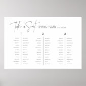 HARLOW Moderne Minimalistische Banket Tafel Zitpla Poster (Voorkant)