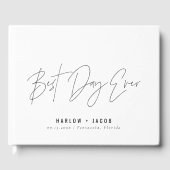 HARLOW Moderne Minimalistische Beste Dag Ooit Trou Gastenboek (Voorkant)