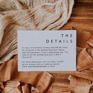 HARLOW Moderne Minimalistische Kaart voor details 