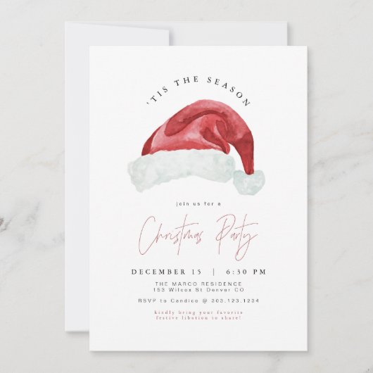 HARLOW Moderne Minimalistische kerstfeestdag Kaart (Voorkant)