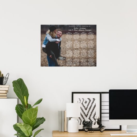 HARLOW Moderne Sjabloon van de Fotozentabel Poster (Thuiskantoor)