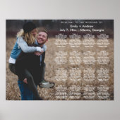 HARLOW Moderne Sjabloon van de Fotozentabel Poster (Voorkant)