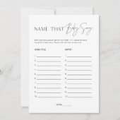 HARLOW-naam die de Baby Tune Baby shower-Kaart spe Kaart (Voorkant)