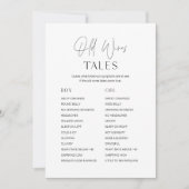 HARLOW Old Wives Tales Baby shower Game Kaart (Voorkant)