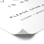 HARLOW: Onze liefde is een hete bruiloft-signaal Poster (Hoek)