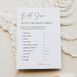 HARLOW Raad de prijs Vrijgezellenfeest Game Kaart