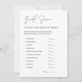 HARLOW Raad de prijs Vrijgezellenfeest Game Kaart (Voorkant)