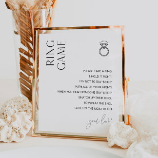 HARLOW Ring Game Trouwjurk Niet Zeggen Poster