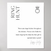 HARLOW Ring Hunt Vrijgezellenfeest spel Poster (Voorkant)
