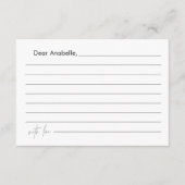 HARLOW Tijd Capsule Baby shower Kaart (Voorkant)