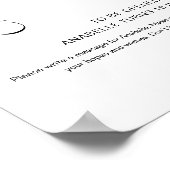 HARLOW Time Capsule Baby shower Sign Poster (Hoek)