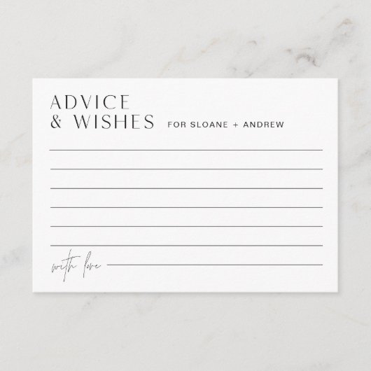 HARLOW Trouwadvies en wensen Kaart (Voorkant)