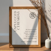 HARLOW Unplugged Ceremony Wedding 18x24 Poster