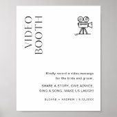 HARLOW Video Booth Weddenschap Poster (Voorkant)