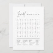 HARLOW Vrijgezellenfeest Word Search Game Kaart (Voorkant)