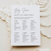 HARLOW WAT in uw Baby shower Game Kaart