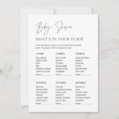 HARLOW WAT in uw Baby shower Game Kaart (Voorkant)