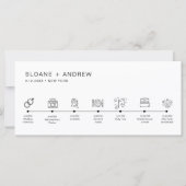 HARLOW Weddenschap tijdlijn en welkomstbrief 9x4 (Voorkant)