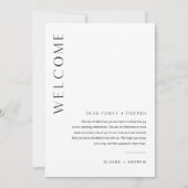 HARLOW Weddenschap Welkomsttas Letter & Chronologi Kaart (Voorkant)