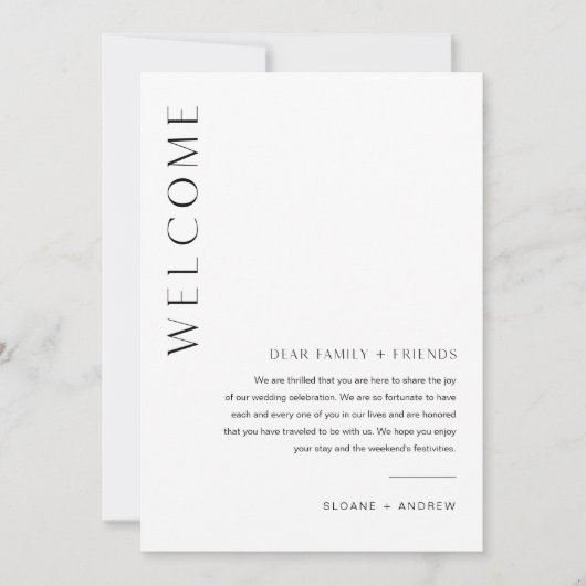 HARLOW Weddenschap Welkomsttas Letter & Chronologi Kaart (Voorkant)