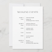 HARLOW Weddenschap Welkomsttas Letter & Chronologi Kaart (Achterkant)