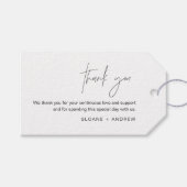 HARLOW Wedding Favor Label, Vrijgezellenfeest Hart Cadeaulabel (Voorkant (Horizontaal))
