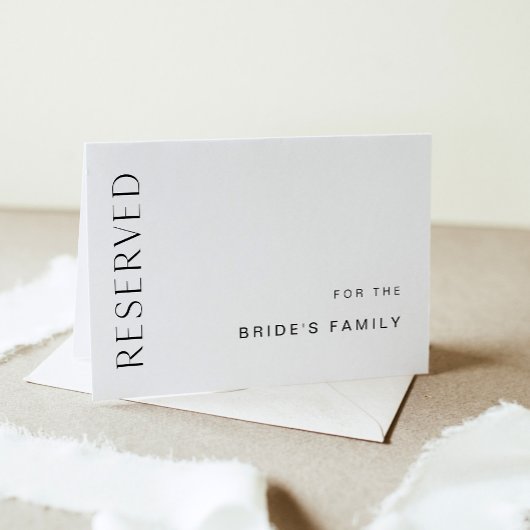 HARLOW Wedding Gereserveerd 5x7 gevouwen Kaart