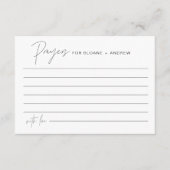HARLOW Wedding Prayers Kaart, gebeden voor paar Informatiekaartje (Voorkant)