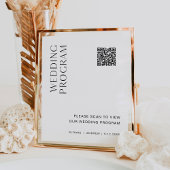 HARLOW Wedding Program QR Code Weddenschap Poster