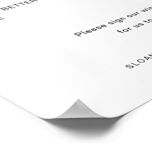 HARLOW Wine Bottle Weddenschap Poster (Hoek)