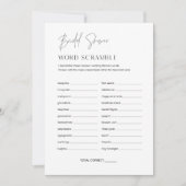 HARLOW Word Scramble Vrijgezellenfeest Game Kaart (Voorkant)