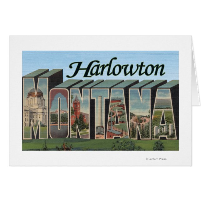 Harlowton, Montana - Grote letterscènes (Voorkant Horizontaal)