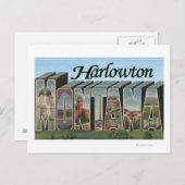 Harlowton, Montana - Grote letterscènes Briefkaart (Voorkant / Achterkant)