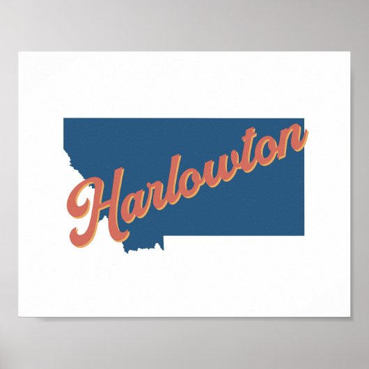 Harlowton, Montana State Print (Voorkant)