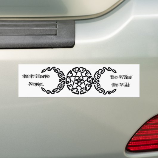 Harm Geen bumpersticker (Op auto)