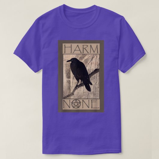 Harm Geen WiccanPagan Design T-shirt (Design voorkant)