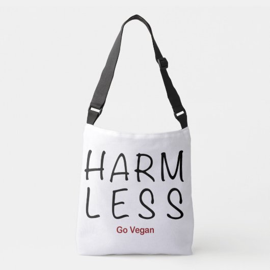 Harm Less - Go Vegan Crossbody Tas (Voorkant)