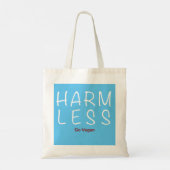 Harm Less - Go Vegan (lichte versie) Tote Bag (Achterkant)