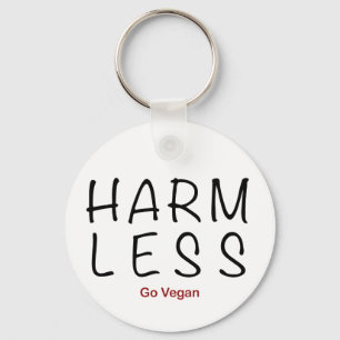 Harm Less - Go Vegan Sleutelhanger